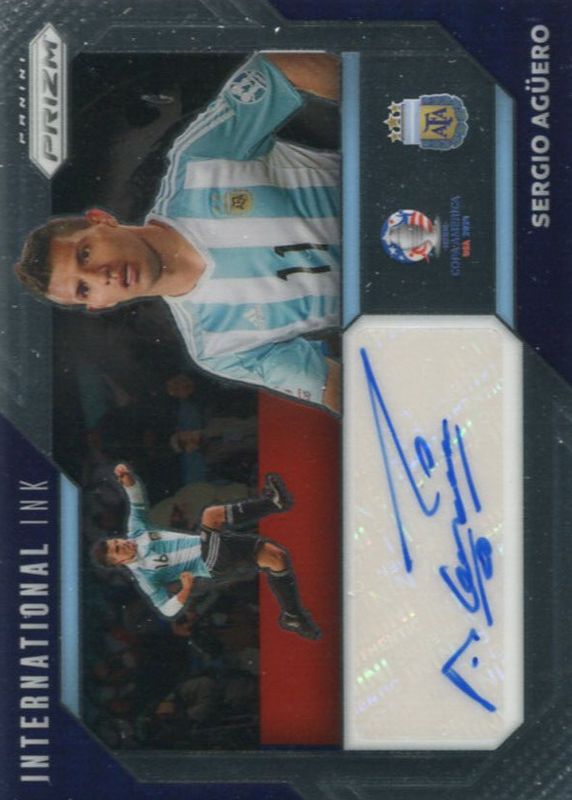 Sergio Aguero 2024 Prizm Copa America #II-SA International Ink RAW