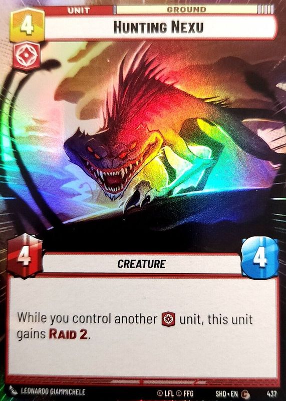 2024 Shadows of the Galaxy #437 Hyperspace Foil