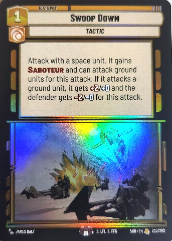 Swoop Down 2024 Shadows of the Galaxy #230 Foil RAW