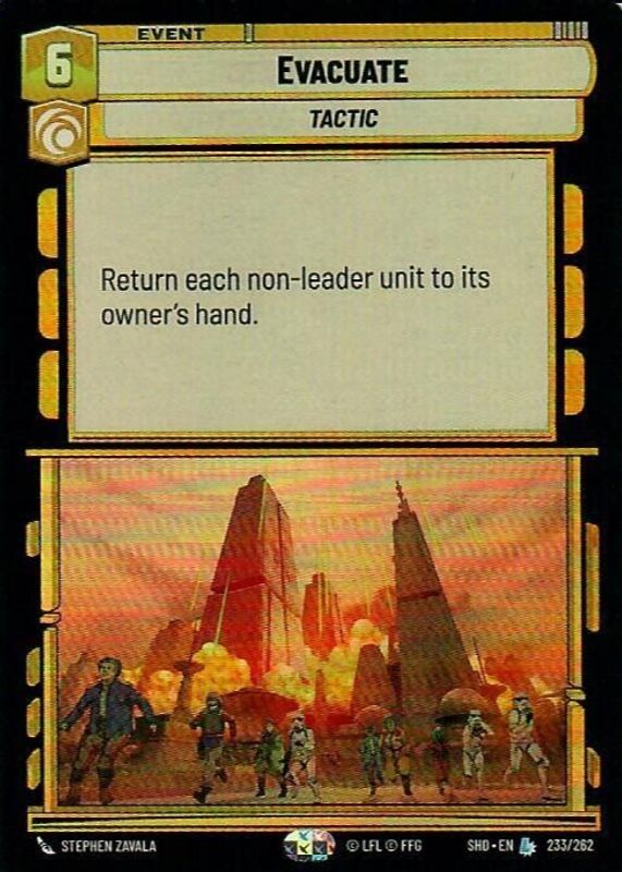 Evacuate 2024 Shadows of the Galaxy #233 Foil RAW