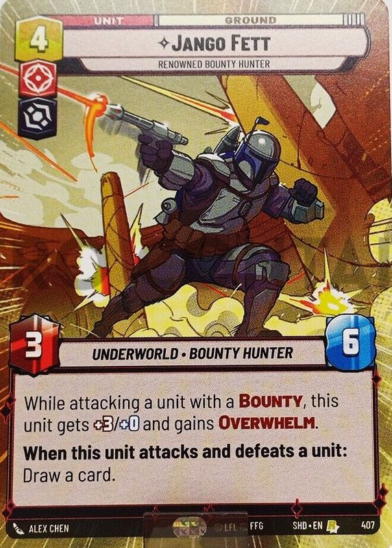 Jango Fett 2024 Shadows of the Galaxy #407 Hyperspace RAW