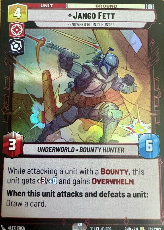 Jango Fett 2024 Shadows of the Galaxy #138 Foil RAW