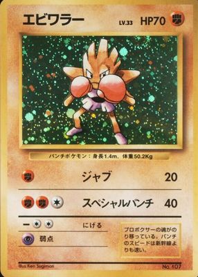 1996 Japanese Base Set #107 Holo - No Rarity Symbol