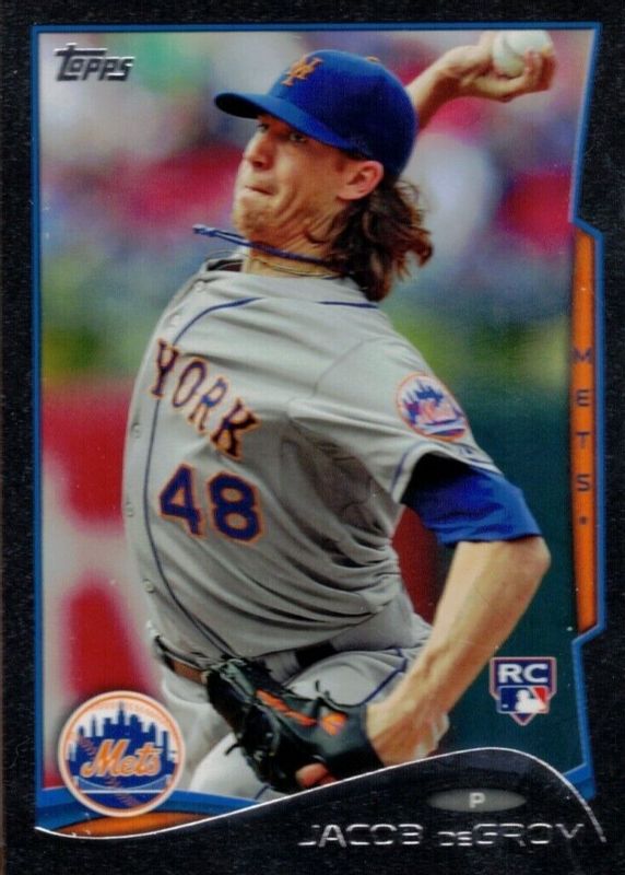 Jacob deGrom 2014 Topps Update #US-50 Black /63 (Throwing) Rookie BGS 9