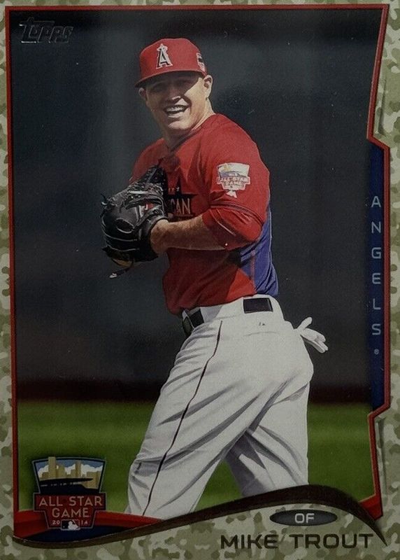 Mike Trout 2014 Topps Update US 54 All Star Camo 99 Price Guide Sports Card Investor