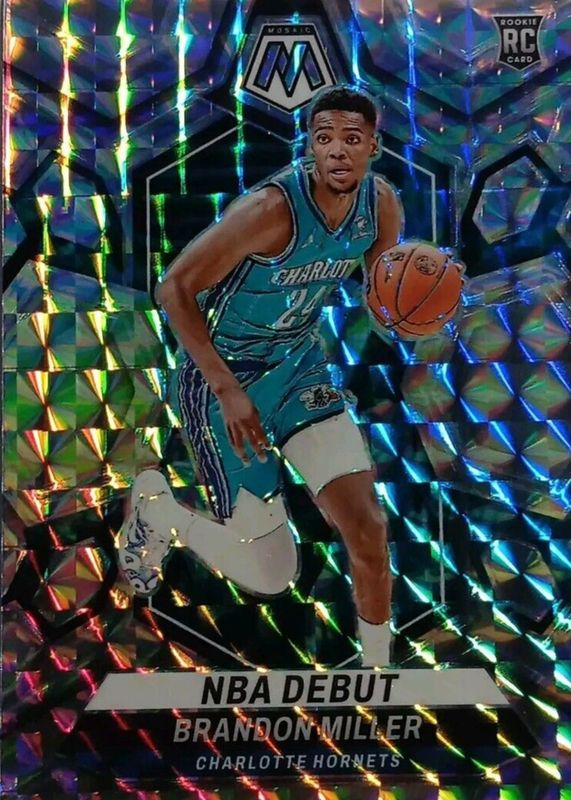 Brandon Miller 2023 Mosaic #252 NBA Debut - Mosaic Rookie PSA 8