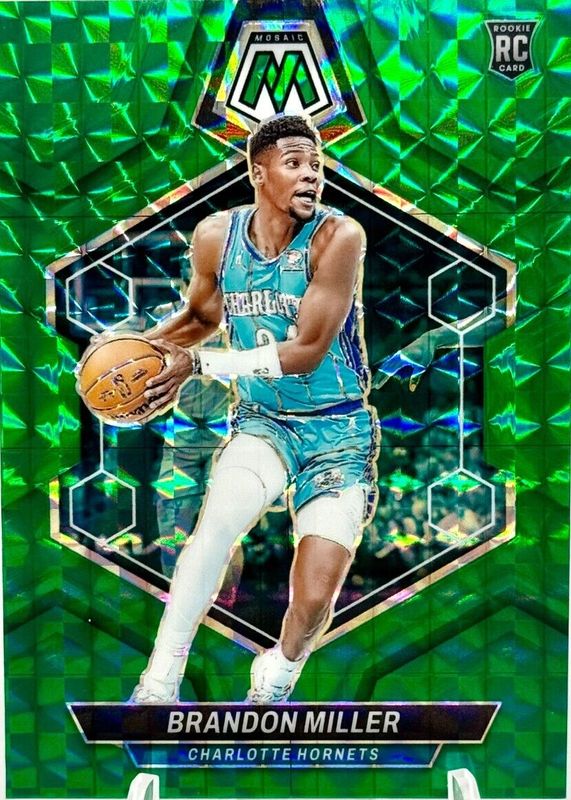 Brandon Miller 2023 Mosaic #202 Green Rookie SGC 9.5