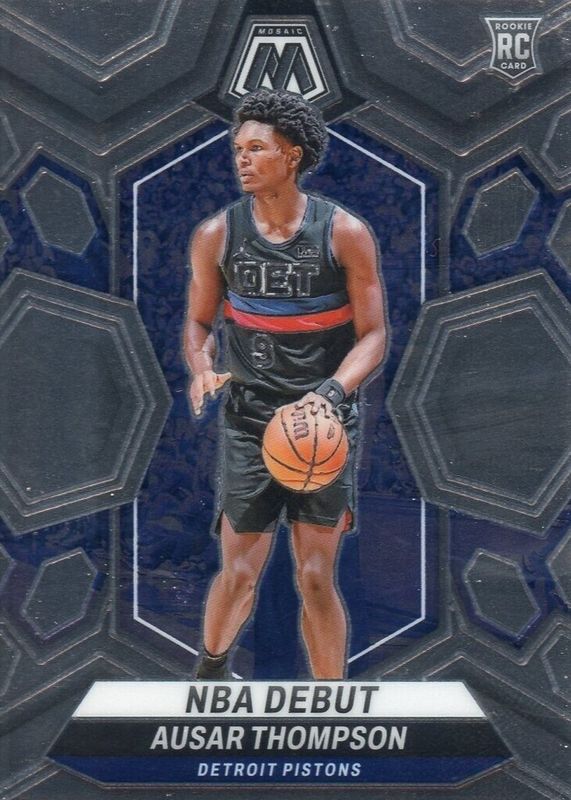 Ausar Thompson 2023 Mosaic #262 NBA Debut Rookie PSA 10