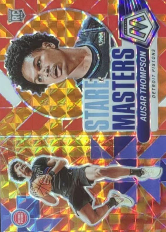 Ausar Thompson 2023 Mosaic #2 Stare Masters - Orange /49 Rookie SGC 10