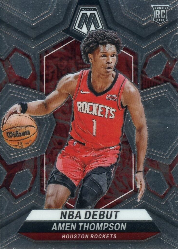 NBAカード　アメントンプソン Amen Thompson 2023-24 Panini Mosaic NBA DEBUT Rookie #269