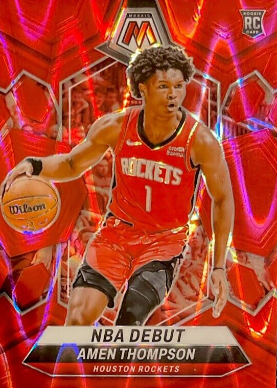 Amen Thompson 2023 Mosaic #269 NBA Debut - Red Seismic /299