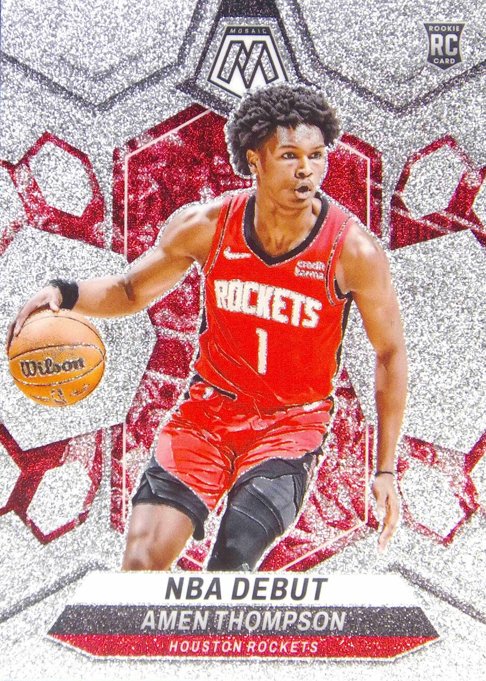 Amen Thompson 2023 Mosaic #269 NBA Debut - White Sparkle