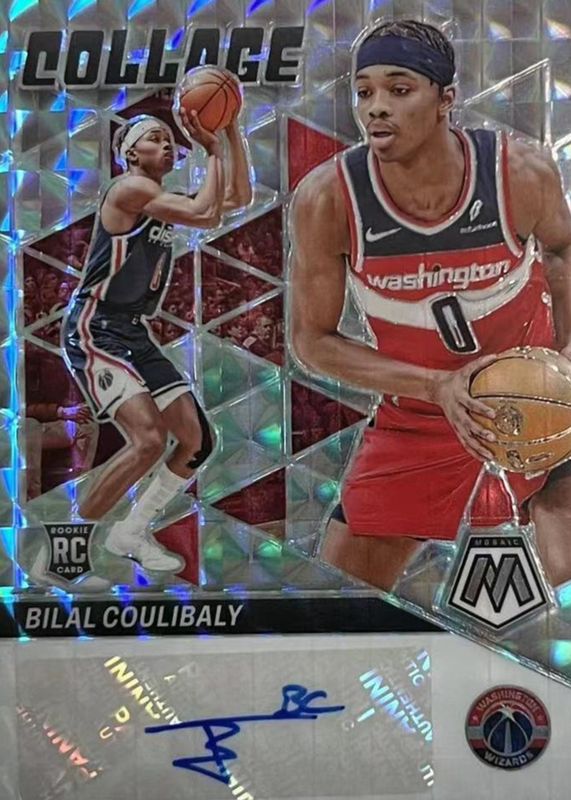 Bilal Coulibaly 2023 Mosaic #CM-BIL Collage Autographs - Mosaic Rookie BGS 9