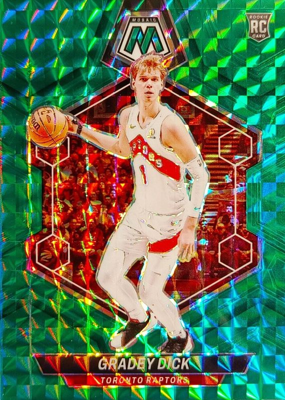 Gradey Dick 2023 Mosaic #239 Teal /75 Rookie RAW