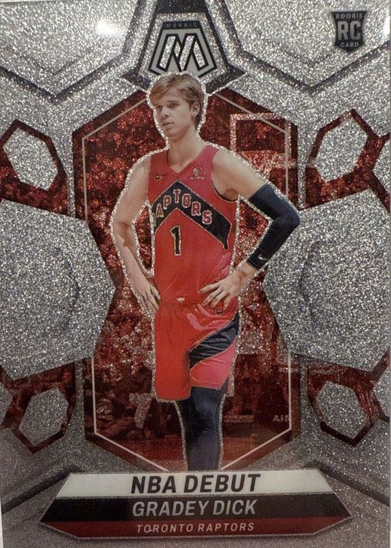 Gradey Dick 2023 Mosaic #260 NBA Debut - Glitter /(SSP) Rookie PSA 10