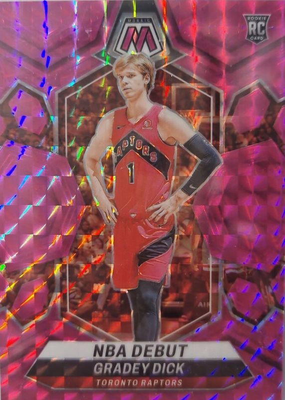 Gradey Dick 2023 Mosaic #260 NBA Debut - Pink /149 Rookie PSA 10