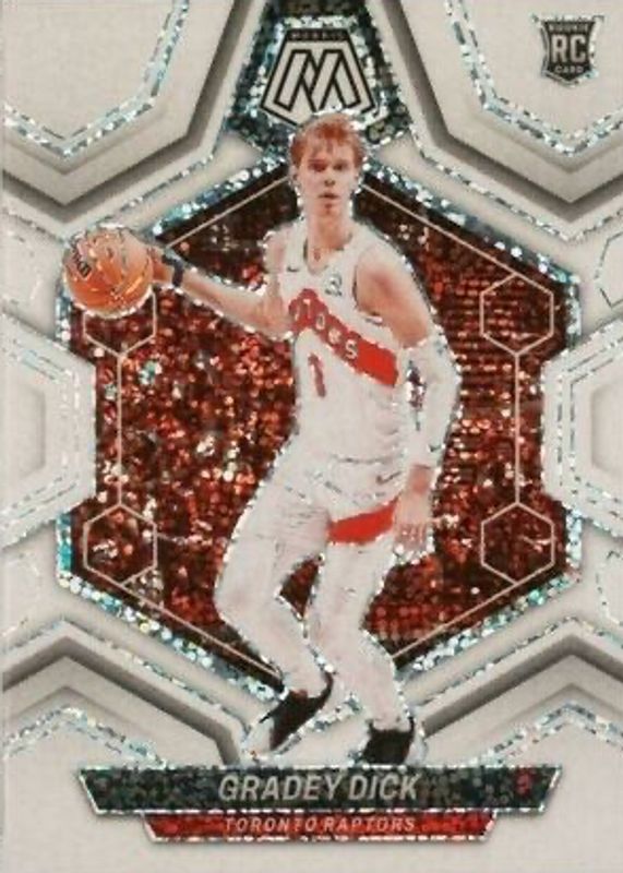 Gradey Dick 2023 Mosaic #239 White Sparkle /(SSP) Rookie RAW