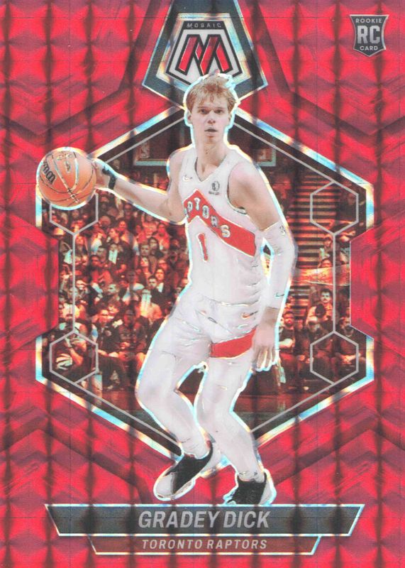 Gradey Dick 2023 Mosaic #239 Red Rookie RAW