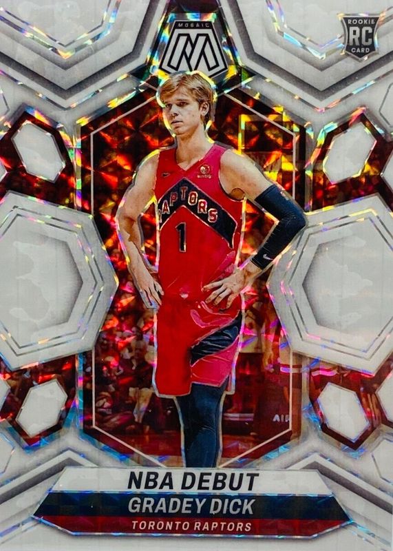 Gradey Dick 2023 Mosaic #260 NBA Debut - White /25 Rookie RAW