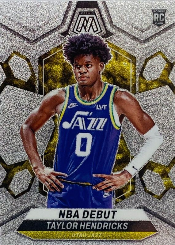 Taylor Hendricks 2023 Mosaic #261 NBA Debut - Glitter /(SSP) Rookie SGC 10