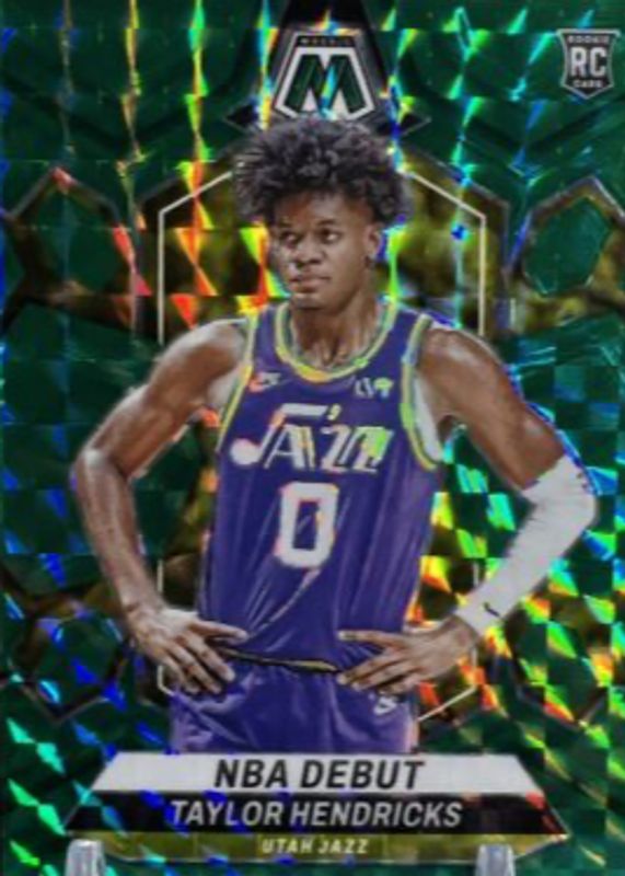 Taylor Hendricks 2023 Mosaic #261 NBA Debut - Green Rookie RAW