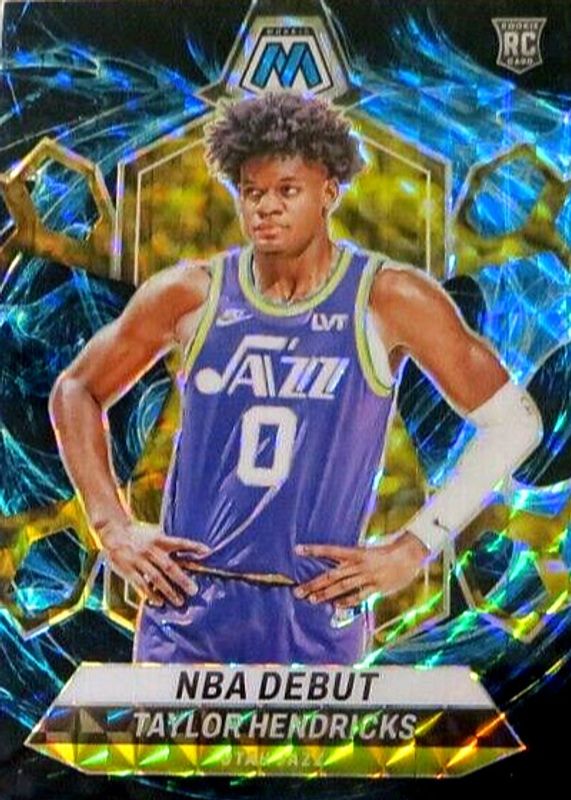 Taylor Hendricks 2023 Mosaic #261 NBA Debut - Genesis /(SSP) Rookie SGC 10