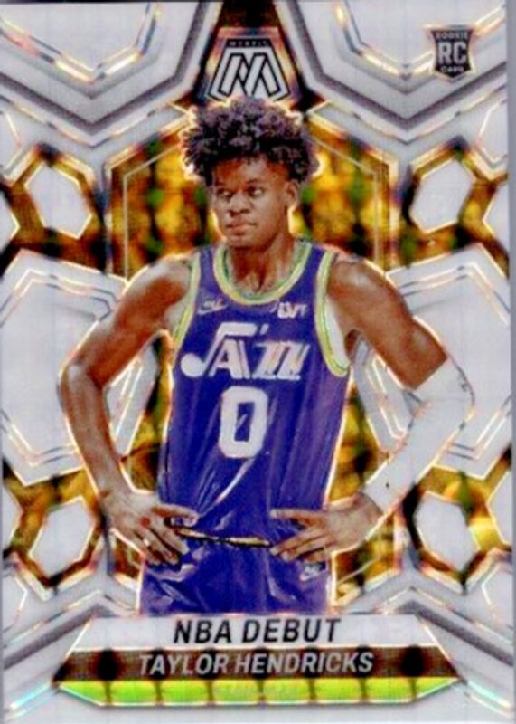 Taylor Hendricks 2023 Mosaic #261 NBA Debut - White /25 Rookie SGC 9.5