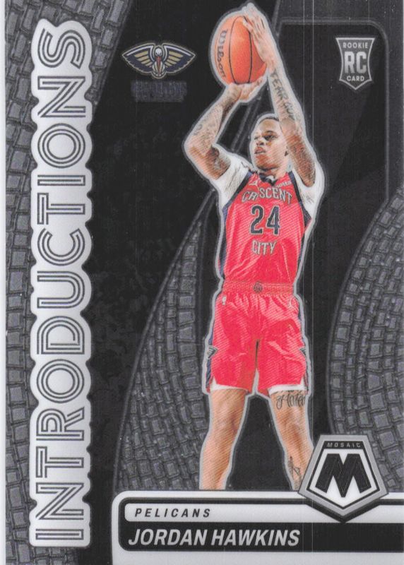 Jordan Hawkins 2023 Mosaic #14 Introductions Rookie PSA 10