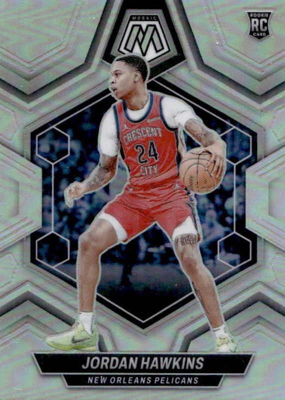 Jordan Hawkins 2023 Mosaic #243 Silver Rookie PSA 10