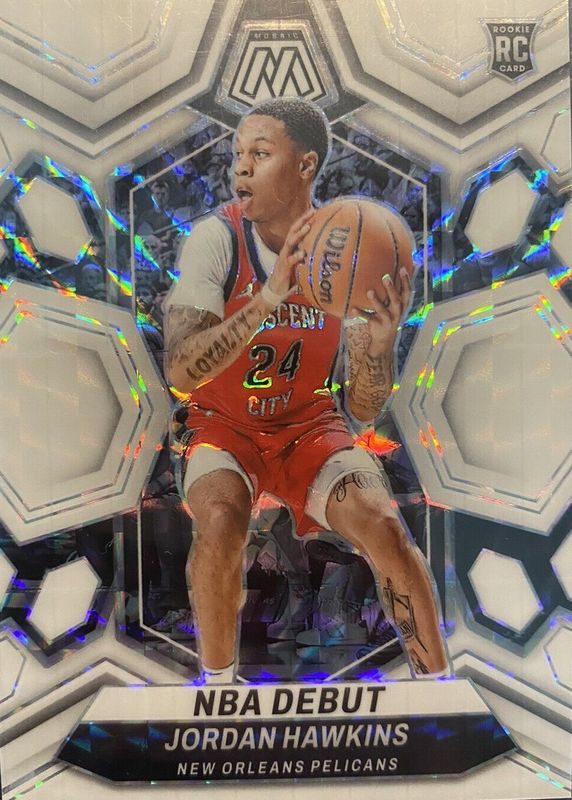 Jordan Hawkins 2023 Mosaic #253 NBA Debut - White /25 Rookie PSA 10