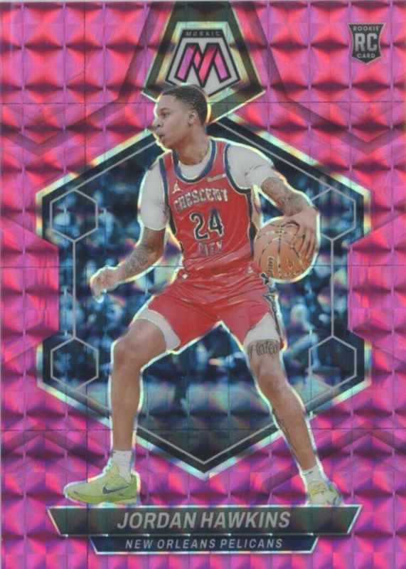 Jordan Hawkins 2023 Mosaic #243 Pink /149 Rookie PSA 10