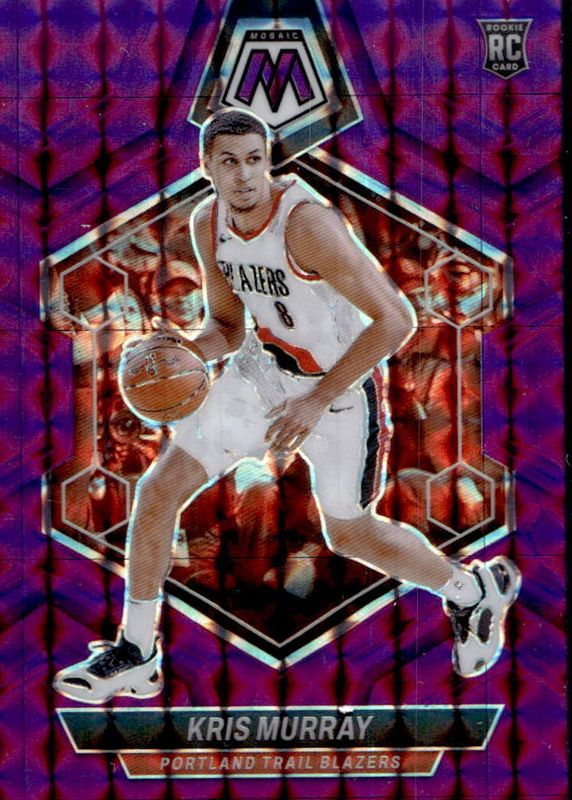 Kris Murray 2023 Mosaic #207 Purple /99 Rookie RAW
