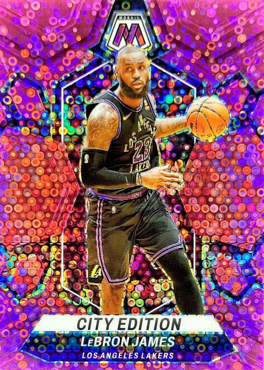 LeBron James 2023 Mosaic #278 City Edition - Fast Break Pink