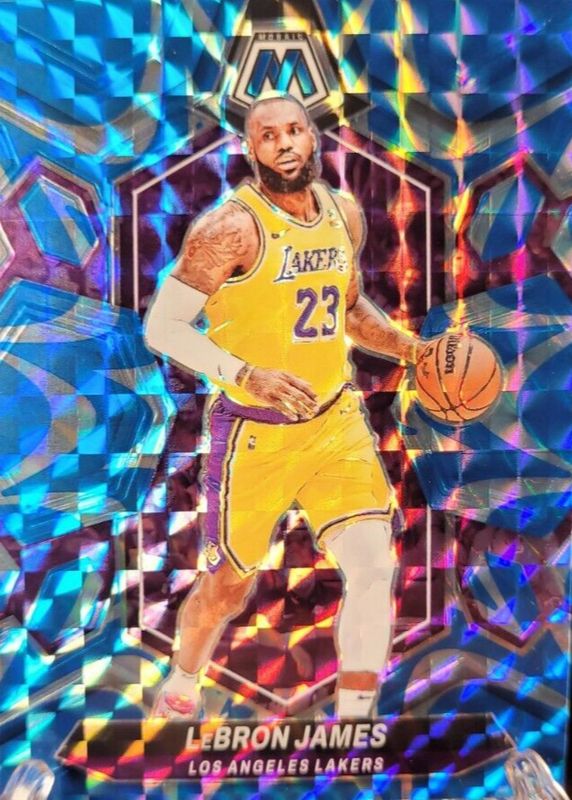 LeBron James 2023 Mosaic #92 Reactive Blue RAW