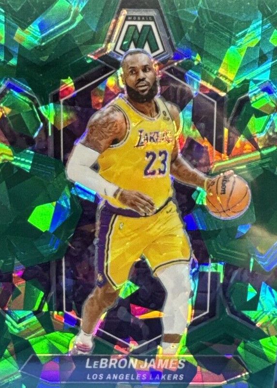 LeBron James 2023 Mosaic #92 Green Ice SGC 9