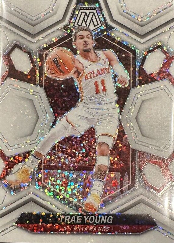 Trae Young 2023 Mosaic #107 White Sparkle /(SSP) PSA 10