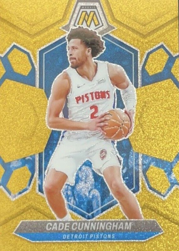 Cade Cunningham 2023 Mosaic #81 Gold Glitter /5 RAW