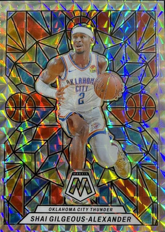 Shai Gilgeous-Alexander 2023 Mosaic #10 Stained Glass /(SSP) SGC 10