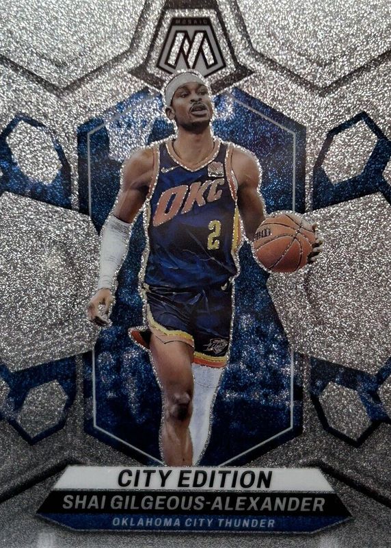 Shai Gilgeous-Alexander 2023 Mosaic #272 City Edition - Glitter /(SSP) BGS 9