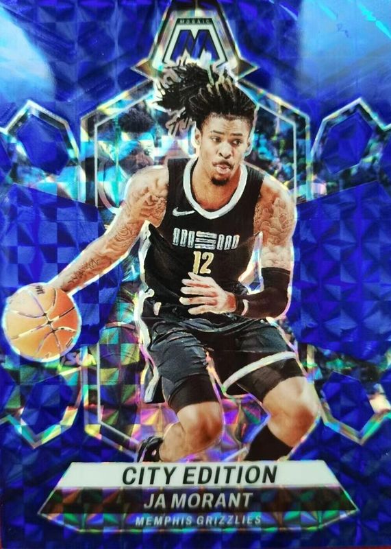 Ja Morant 2023 Mosaic #288 City Edition - Blue /199 PSA 10