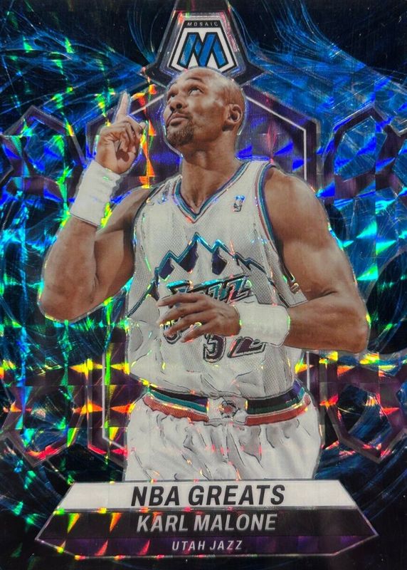 Karl Malone 2023 Mosaic #297 NBA Greats - Genesis /(SSP) PSA 10