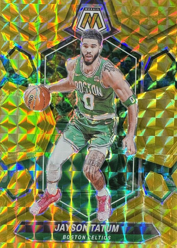 Jayson Tatum 2023 Mosaic #147 Gold /10 PSA 10