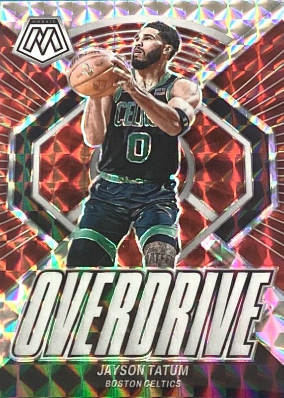 Jayson Tatum 2023 Mosaic #17 Overdrive SGC 9