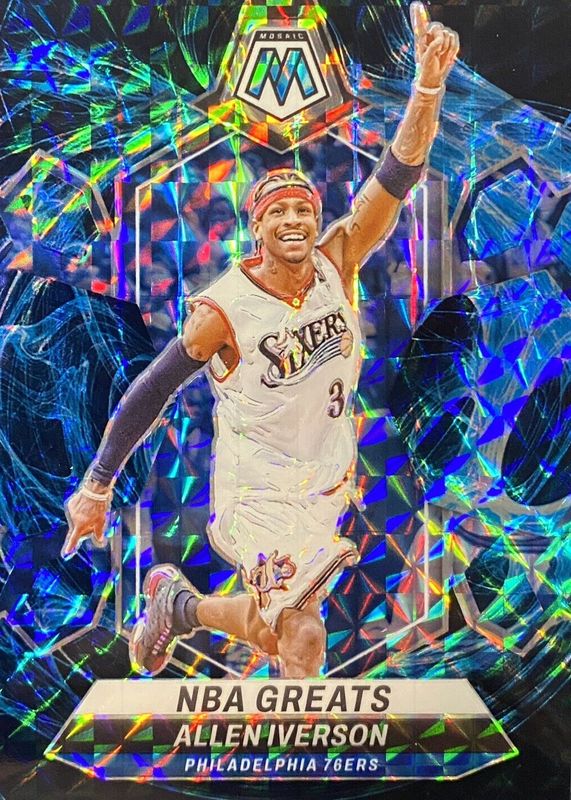 Allen Iverson 2023 Mosaic #300 NBA Greats - Genesis /(SSP) PSA 10