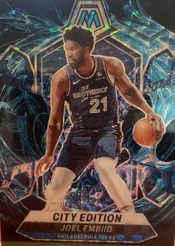 Joel Embiid 2023 Mosaic #283 City Edition - Genesis /(SSP) BGS 9