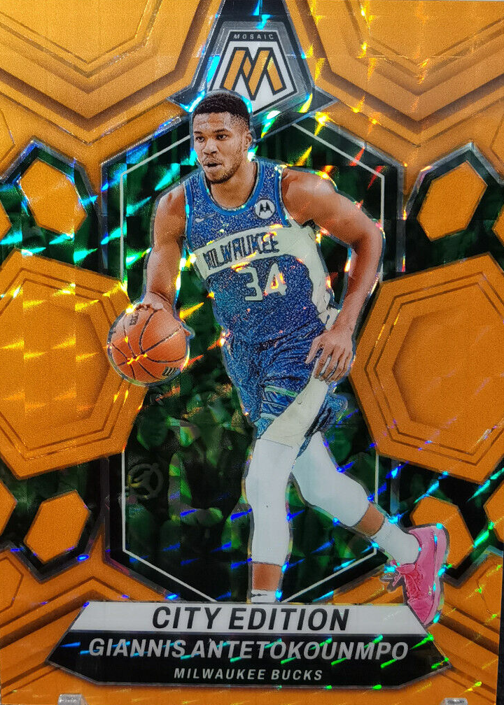 Giannis Antetokounmpo 2023 Mosaic #279 City Edition - Orange