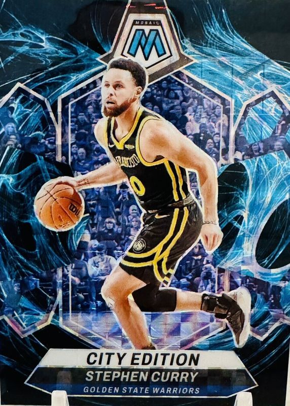 Stephen Curry 2023 Mosaic #276 City Edition - Genesis /(SSP) PSA 8