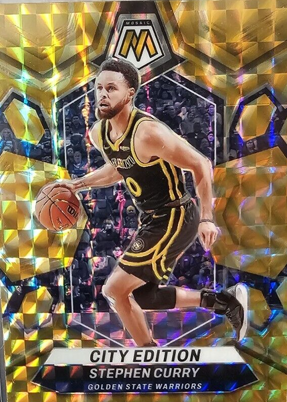Stephen Curry 2023 Mosaic #276 City Edition - Reactive Yellow