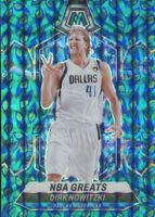 Dirk Nowitzki 2023 Mosaic #298 NBA Greats - Choice Peacock /(SSP