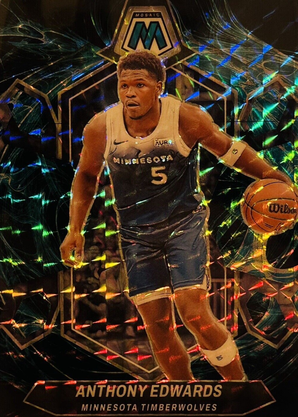 Anthony Edwards 2023 Mosaic #33 Genesis /(SSP) Price Guide